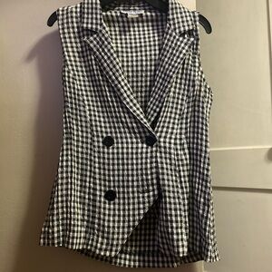 Vintage checkered vest
